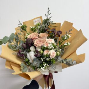 Cappuccino Rose with Cotton - Muffled with a twist
