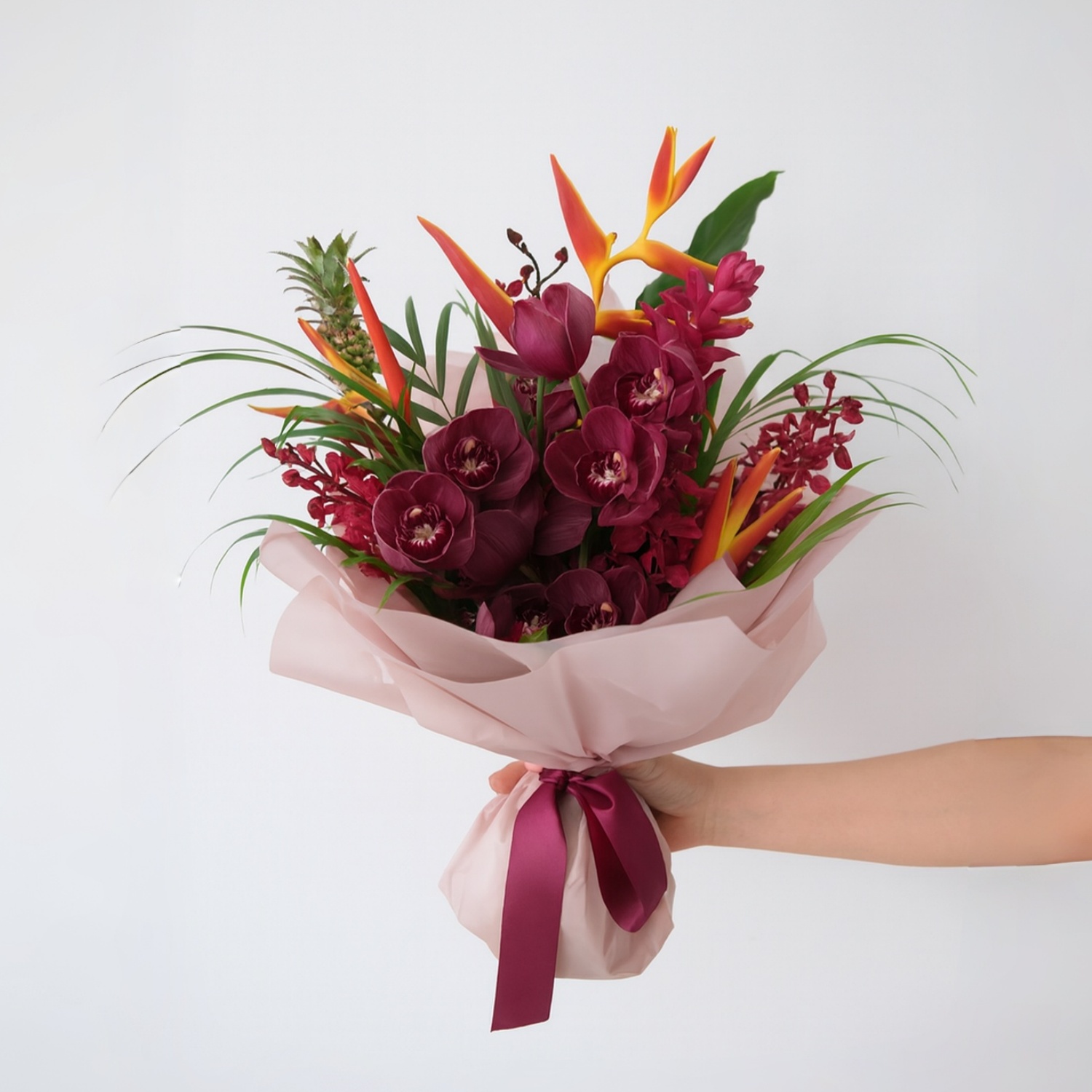 pink wrap red rib pink wrap red rib