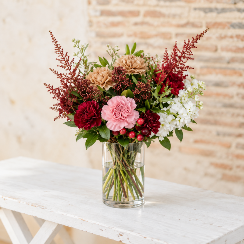 Moulin in a cylindrical glass vase, Classic size