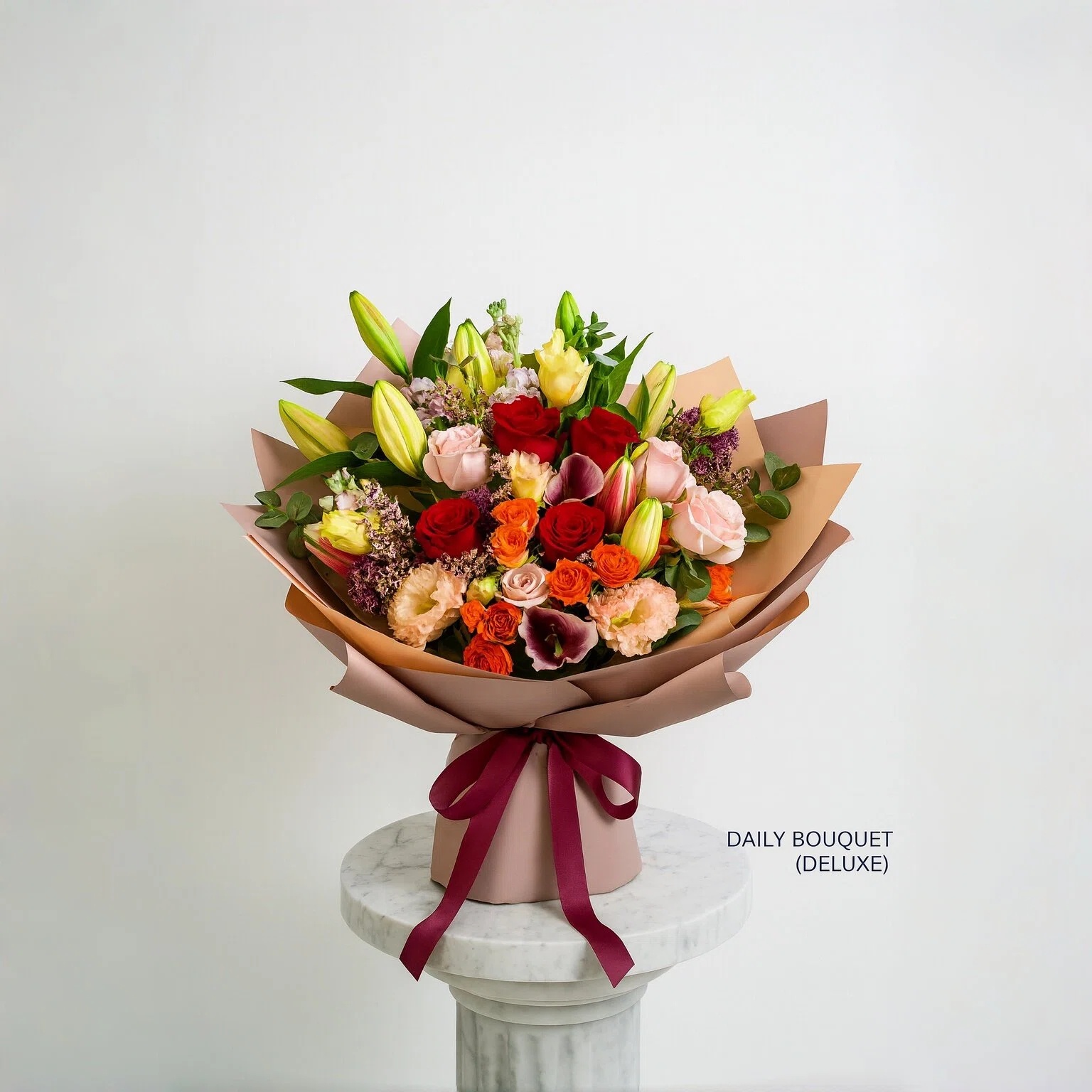 pink wrap red ribb pink wrap red ribb