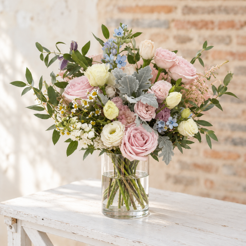 Lullaby in a cylindrical glass vase, Classic size