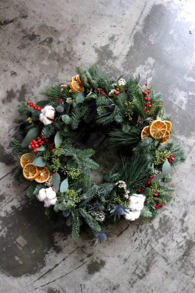 Christmas Candy Fresh Wreath - Image 2