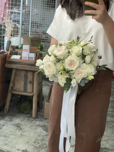 Classic White Bridal Bouquet