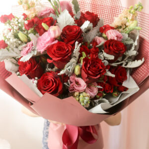 12 stalks of red roses - Elis