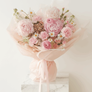 Pink Peony, Daisy and Ranunculus - Mère Aphrodite