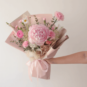Pink Peony, Daisy and Ranunculus - Petite Aphrodite