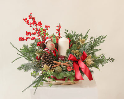 Rudolph's holiday basket