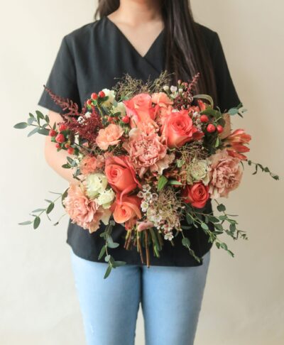 Cherry Bloom Bridal Bouquet