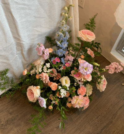 Pastel Floral Hedges