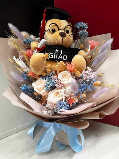 Rainbow - Preserved Graduation Bear - Image 2