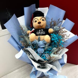 Sky - Preserved Graduation Bouquet