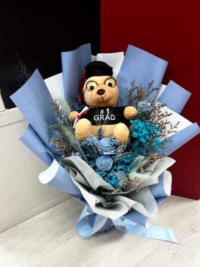 Sky - Preserved Graduation Bouquet