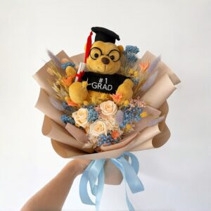 Rainbow - Preserved Graduation Bear