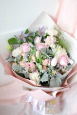 Pink roses and pink tulips - Faye - Image 3