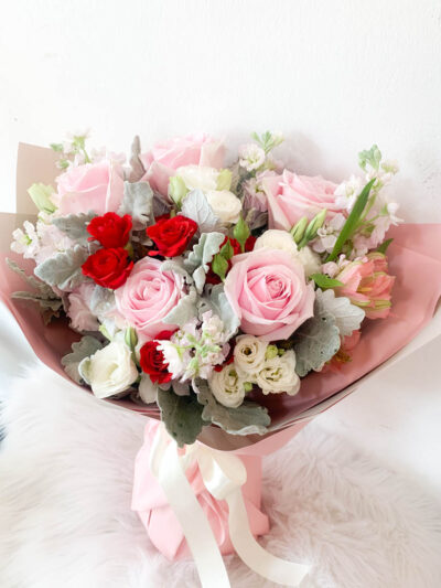 Sweet Pink with red roses - Antares - Image 2